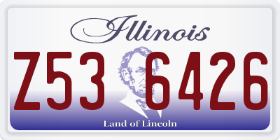 IL license plate Z536426