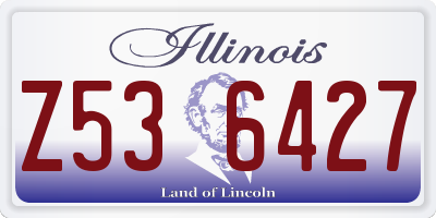 IL license plate Z536427