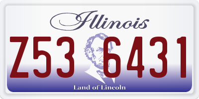 IL license plate Z536431