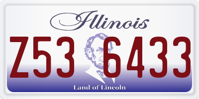 IL license plate Z536433