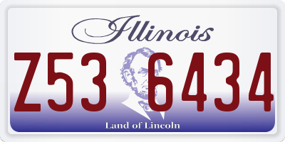 IL license plate Z536434
