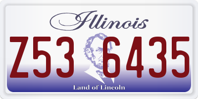 IL license plate Z536435