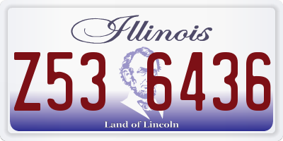 IL license plate Z536436