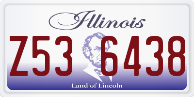 IL license plate Z536438