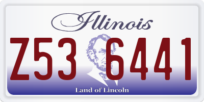 IL license plate Z536441