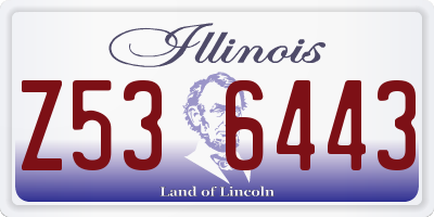 IL license plate Z536443