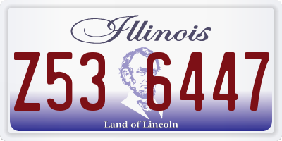 IL license plate Z536447