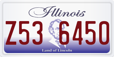 IL license plate Z536450