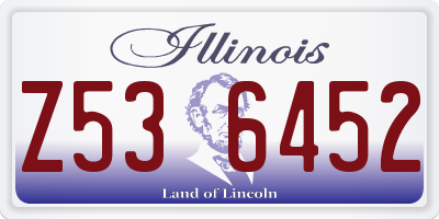 IL license plate Z536452