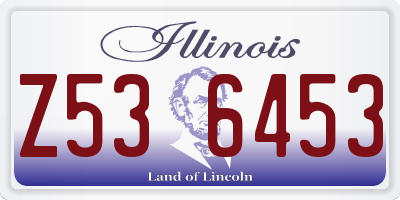 IL license plate Z536453