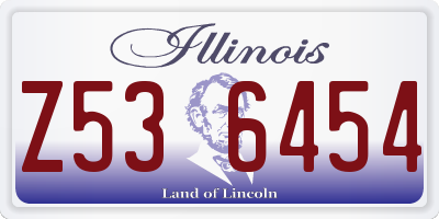 IL license plate Z536454