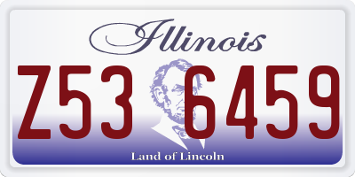 IL license plate Z536459