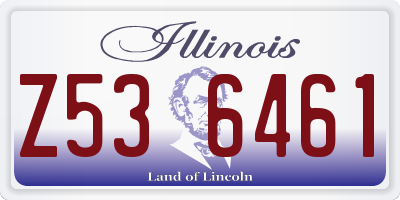 IL license plate Z536461