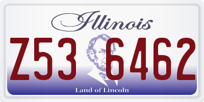 IL license plate Z536462
