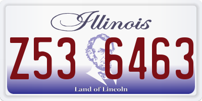 IL license plate Z536463