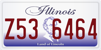 IL license plate Z536464