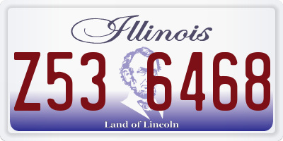 IL license plate Z536468