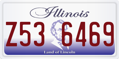 IL license plate Z536469