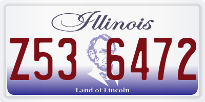 IL license plate Z536472