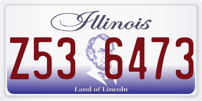 IL license plate Z536473