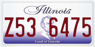 IL license plate Z536475