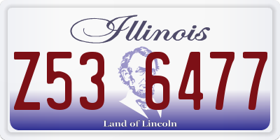 IL license plate Z536477