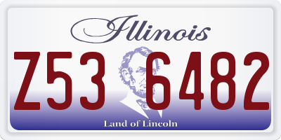 IL license plate Z536482