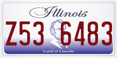 IL license plate Z536483