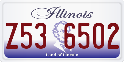 IL license plate Z536502