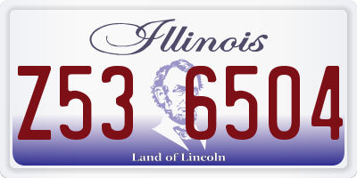 IL license plate Z536504