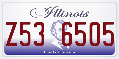 IL license plate Z536505