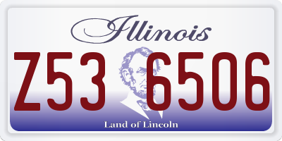 IL license plate Z536506