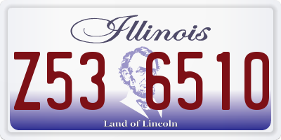 IL license plate Z536510