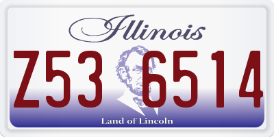 IL license plate Z536514
