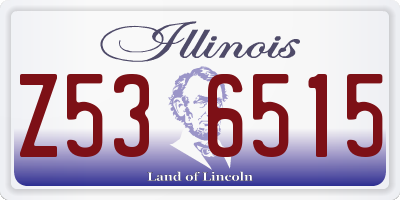 IL license plate Z536515