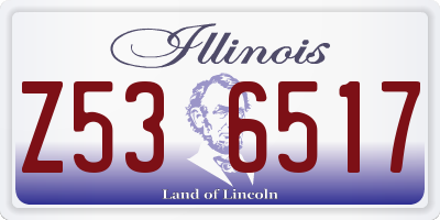 IL license plate Z536517