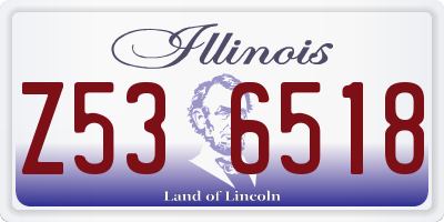 IL license plate Z536518