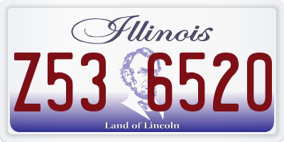IL license plate Z536520