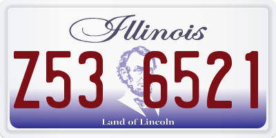 IL license plate Z536521