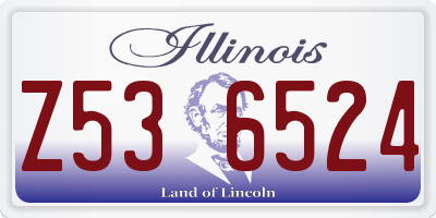 IL license plate Z536524