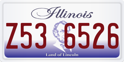 IL license plate Z536526