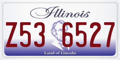 IL license plate Z536527