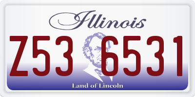 IL license plate Z536531