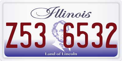 IL license plate Z536532