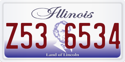 IL license plate Z536534