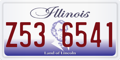 IL license plate Z536541