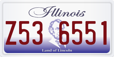 IL license plate Z536551