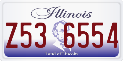 IL license plate Z536554