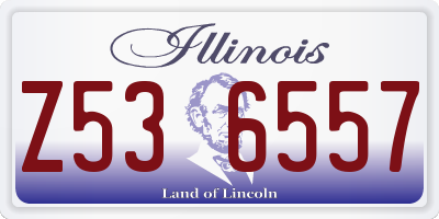 IL license plate Z536557