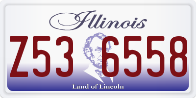 IL license plate Z536558